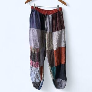 Boho Patchwork Multicolor Women's Pants